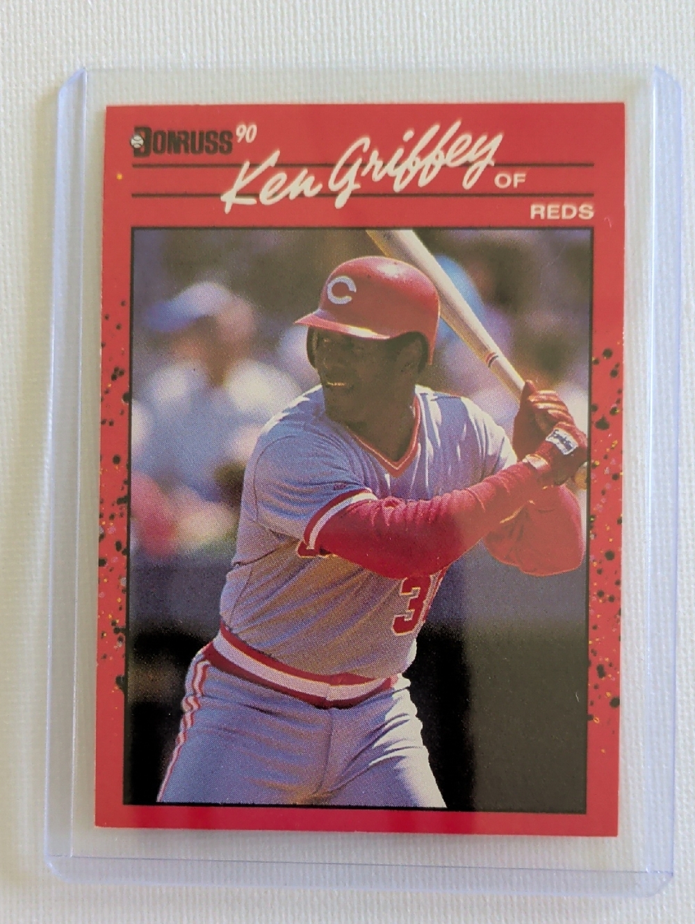 Donruss Baseball '90 Ken Griffey Sr. #469 Error Card - NO DOT